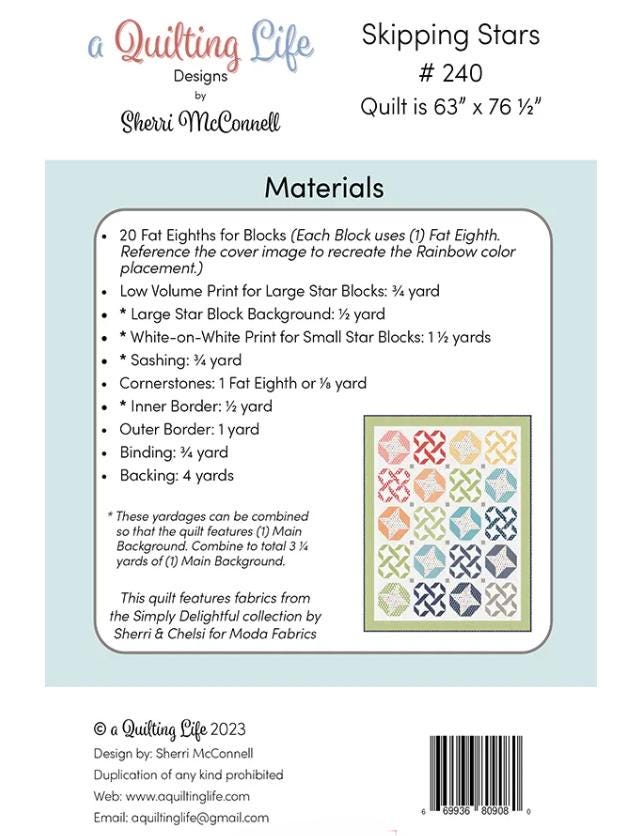 Skipping Stars Quilt Pattern - A Quilting Life Designs