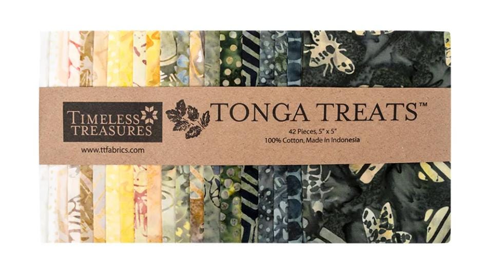 Honeycomb Tonga Batiks Charm Pack - Timeless Treasures Fabrics