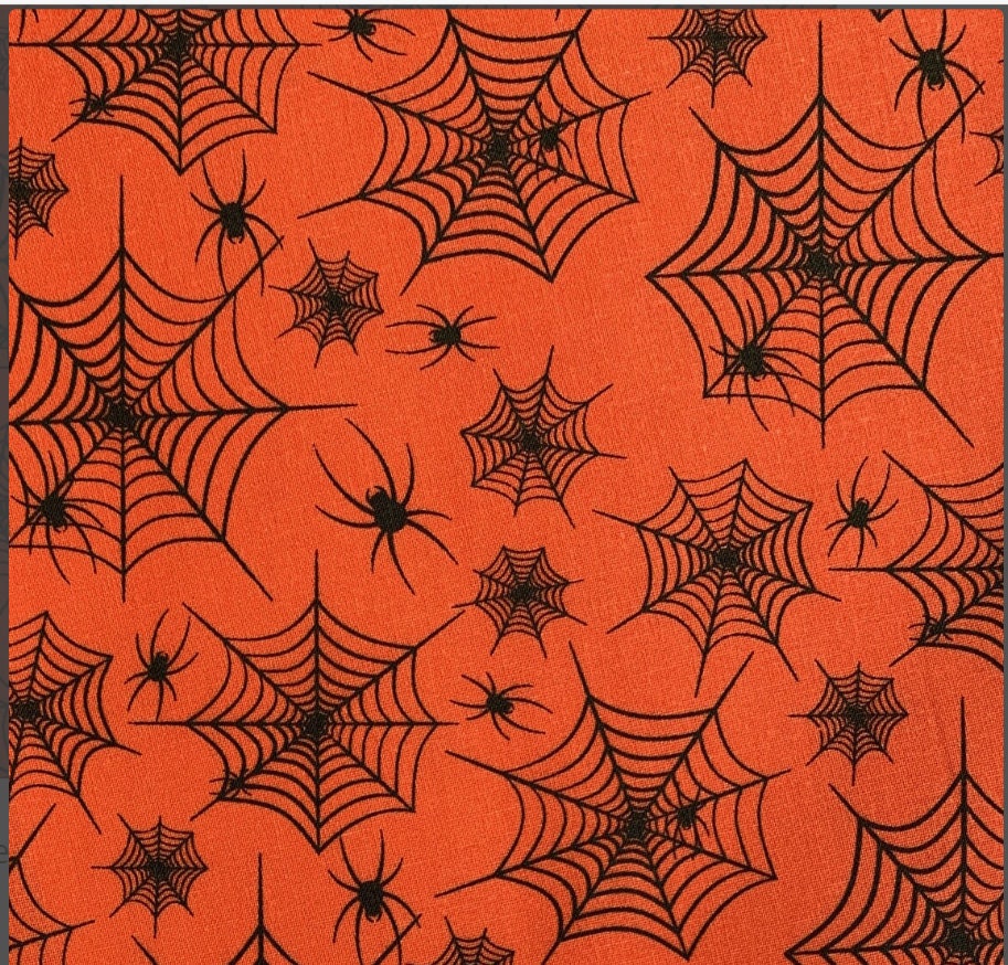Bewitched Spider Web Glitter Halloween Yardage – Fabric Traditions