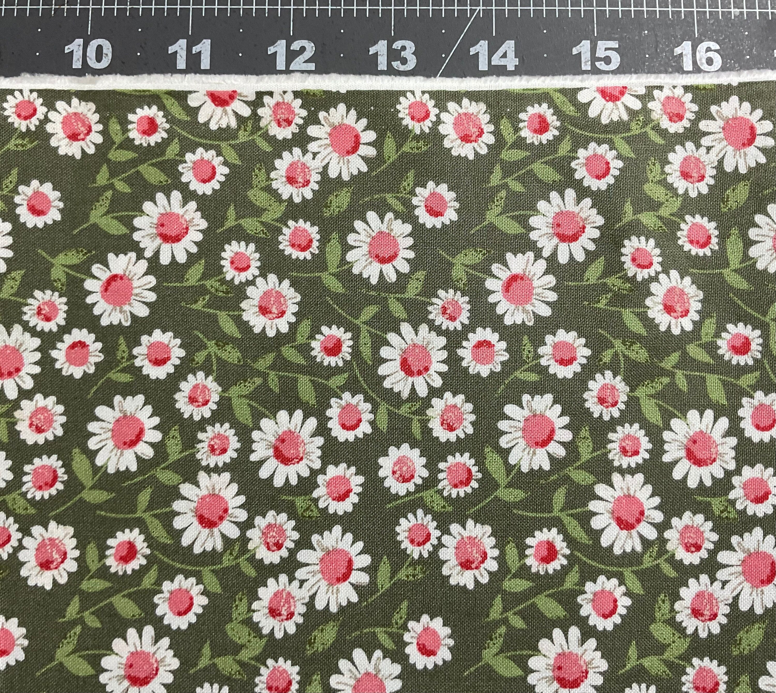 Roses in Bloom Olive – Love Note Collection by Lella Boutique for Moda Fabrics