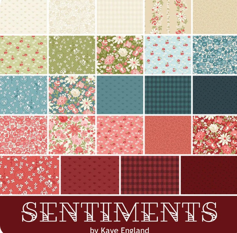 Sentiments Jelly Roll - Kaye England - Wilmington Prints