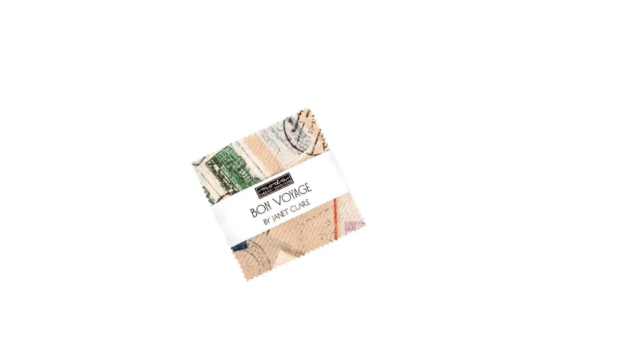 Bon Voyage Mini Charm Pack - Janet Clare - Moda Fabrics