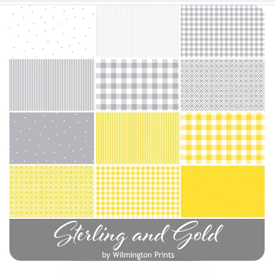 Sterling and Gold Charm Pack - Wilmington Prints
