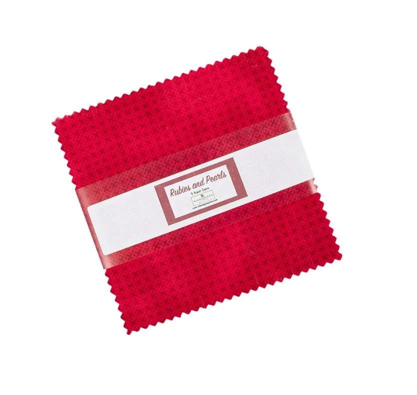 Essentials Rubies and Pearls Charm Pack -Wilmington Prints