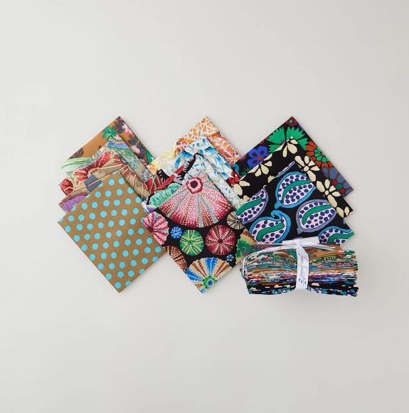Kaffe Fassett Fat Quarter Bundle: Dark Colorway, August 2024 Collection