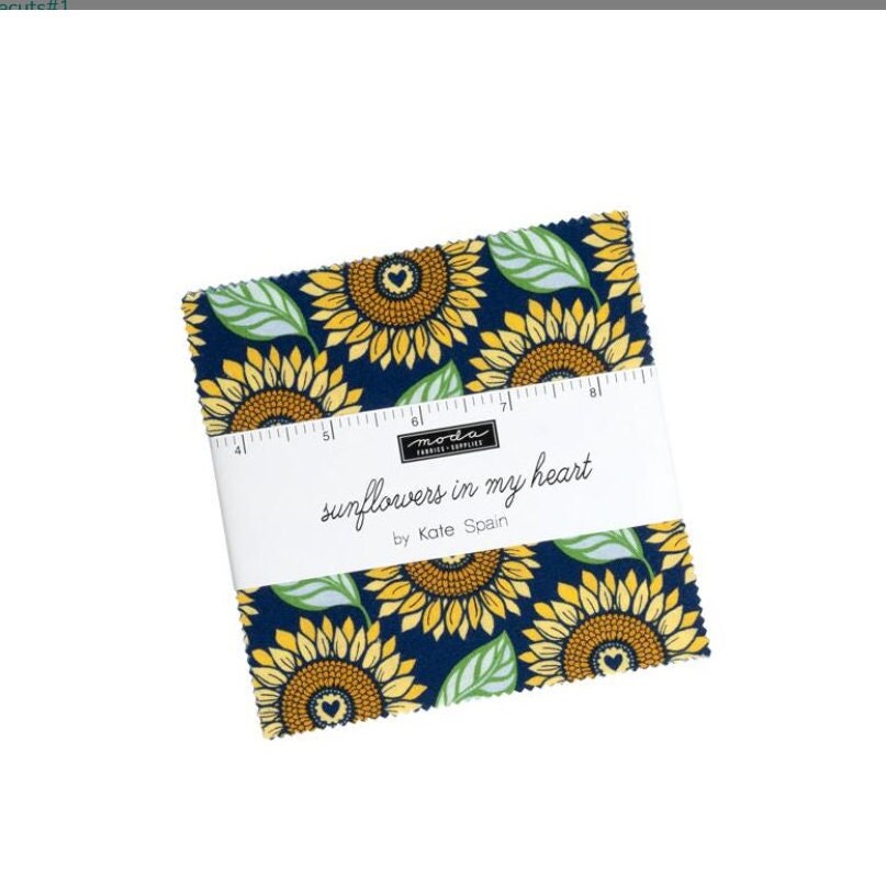 Sunflowers My Heart Charm Pack - Kate Spain - Moda Fabrics