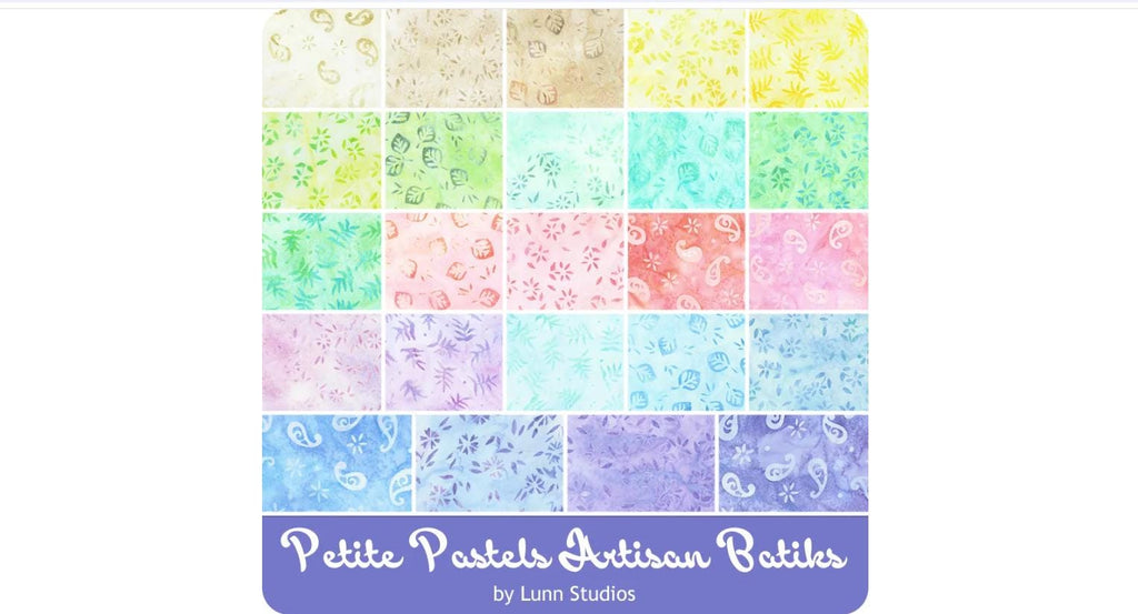 Petite Pastels Artisan Batiks Layer Cake - Lunn Studios - Robert Kaufman Fabrics