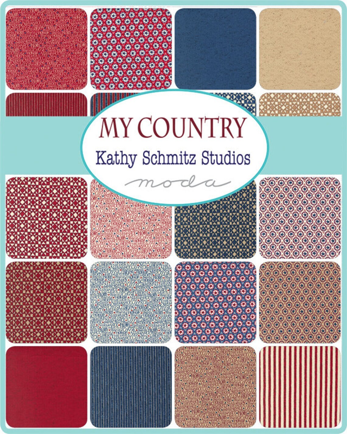 My Country Charm Pack- Kathy Schmitz - Moda Fabrics