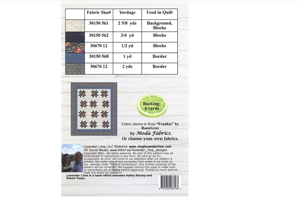 Eclipsing Stars Quilt Pattern - Lavender Lime Designs