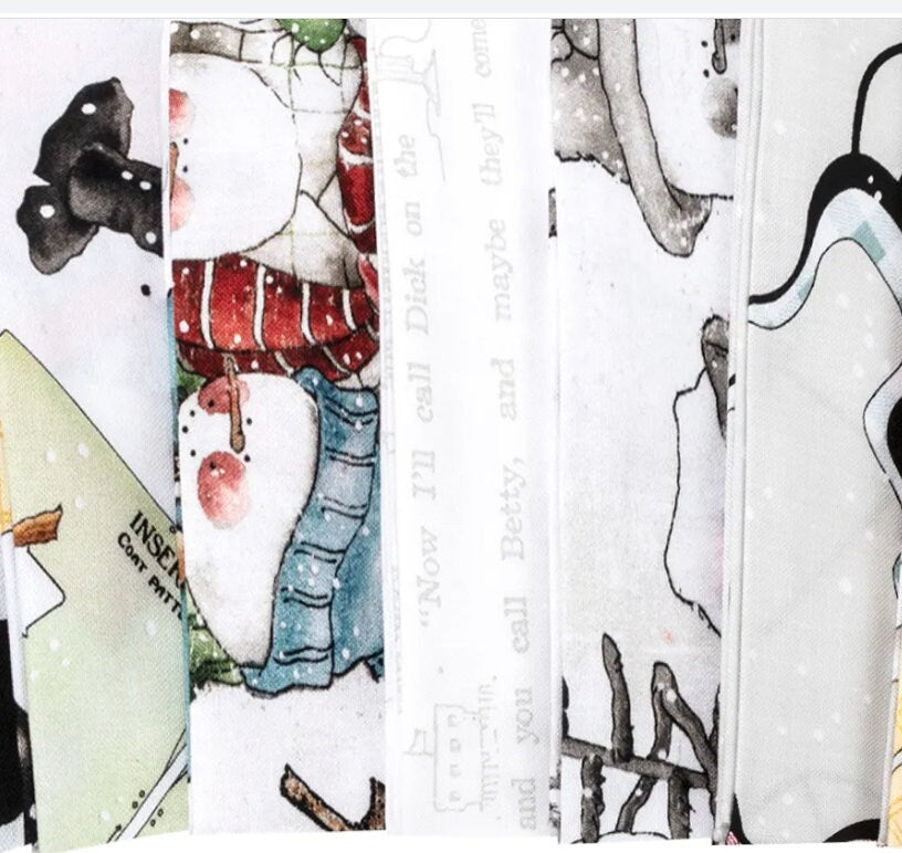 White As Snow Charm Pack - J. Wecker Frisch - Riley Blake Designs
