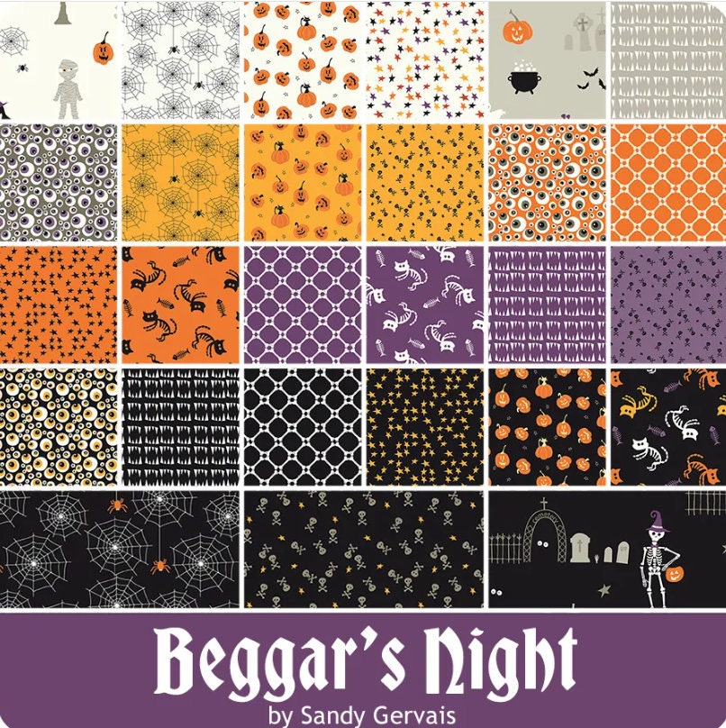 Beggar's Night Charm Pack - Sandy Gervais - Riley Blake Designs