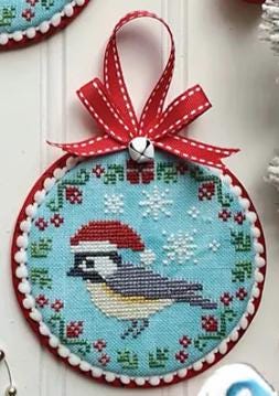 Christmas Bird Trio Cross Stitch Pattern - Misty Pursel - Luminous Fiber Arts