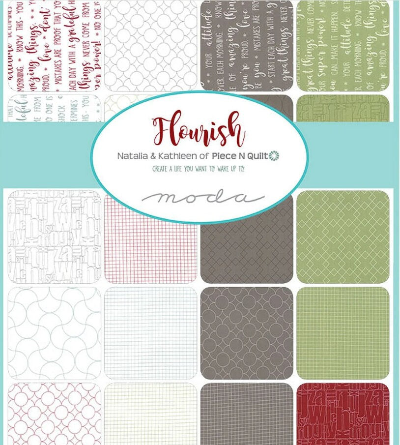 Flourish Charm Pack - Piece N Quilt - Moda Fabrics
