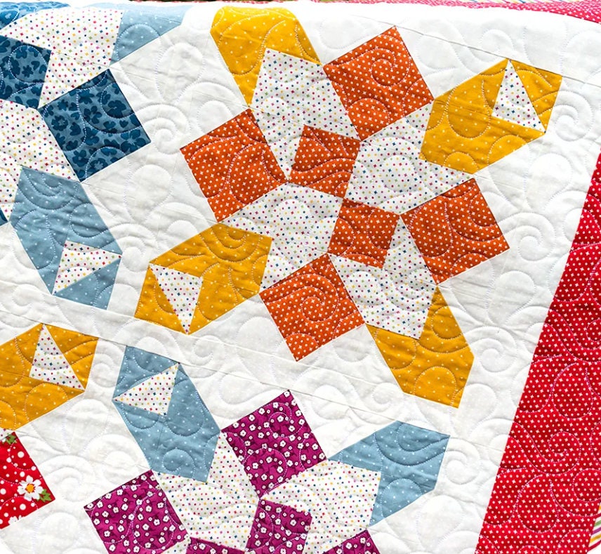 Painted Meadow Quilt Pattern - Krystal Stahl - It's Sew Emma
