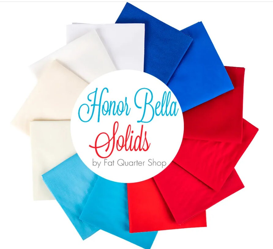 Honor Bella Solids Fat Quarter Bundle: Moda Fabrics, 12/pkg