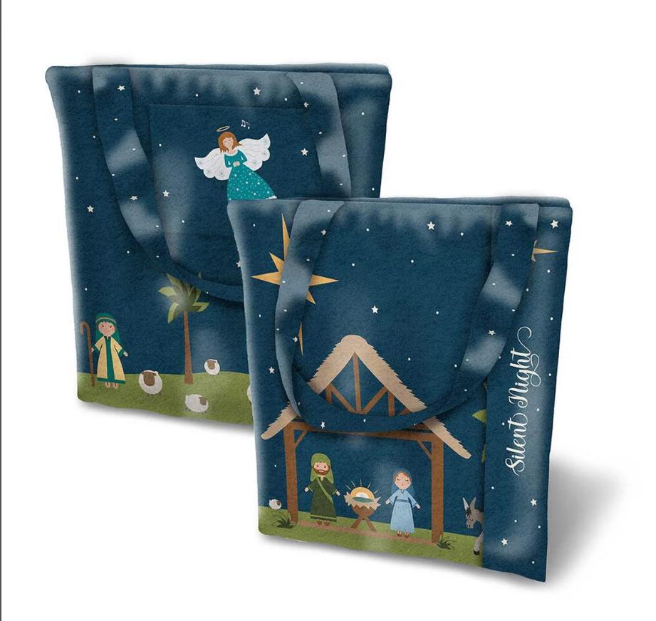 Silent Night Felt Nativity Panel - Jennifer Long - Riley Blake Designs