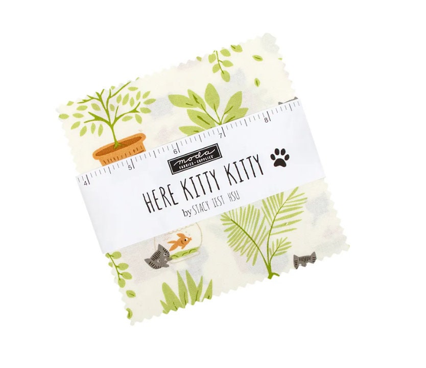 Here Kitty Kitty Charm Pack - Stacy Iest Hsu - Moda Fabrics