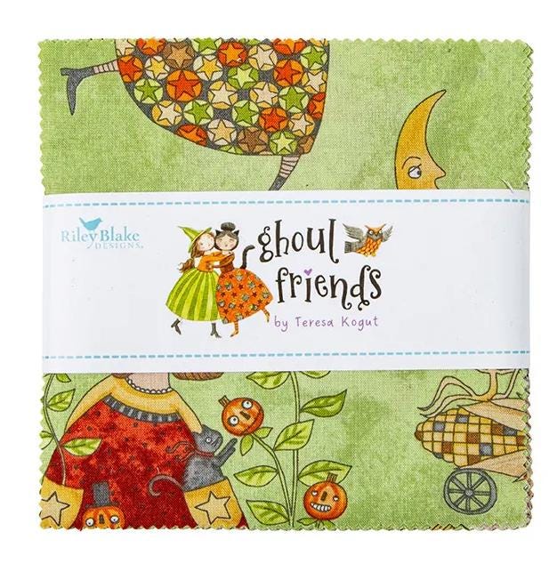 Ghoul Friends Charm Pack - Teresa Kogut - Riley Blake Designs