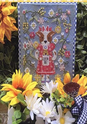 Ronnie and the Bees Cross Stitch Pattern - Stitching with the Housewives A Sip of the Seasons