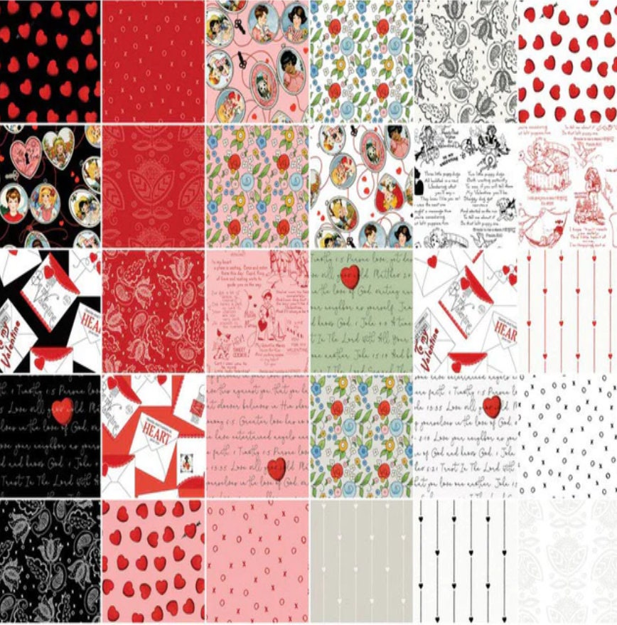 All My Heart Charm Pack - J. Wecker Frisch - Riley Blake Designs
