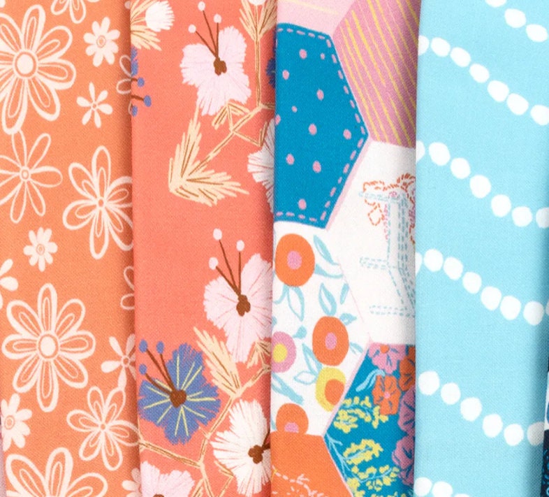Thrift Shop Fat Quarter Bundle 13/pkg. - Louise Pretzel - Figo Fabrics