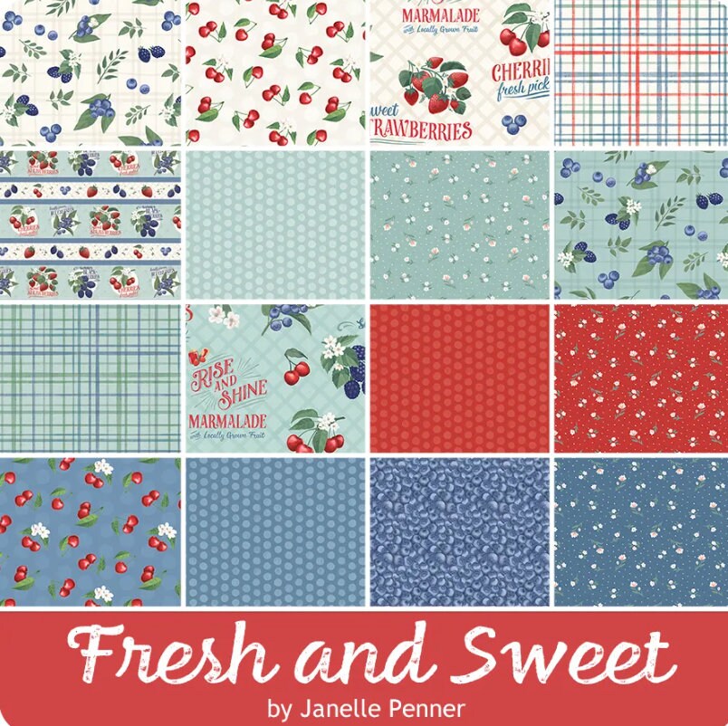 Fresh and Sweet Jelly Roll - Janelle Penner - Wilmington Prints
