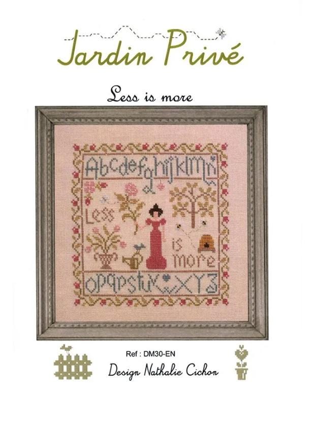 Less is More Cross Stitch Pattern - Jardin Prive