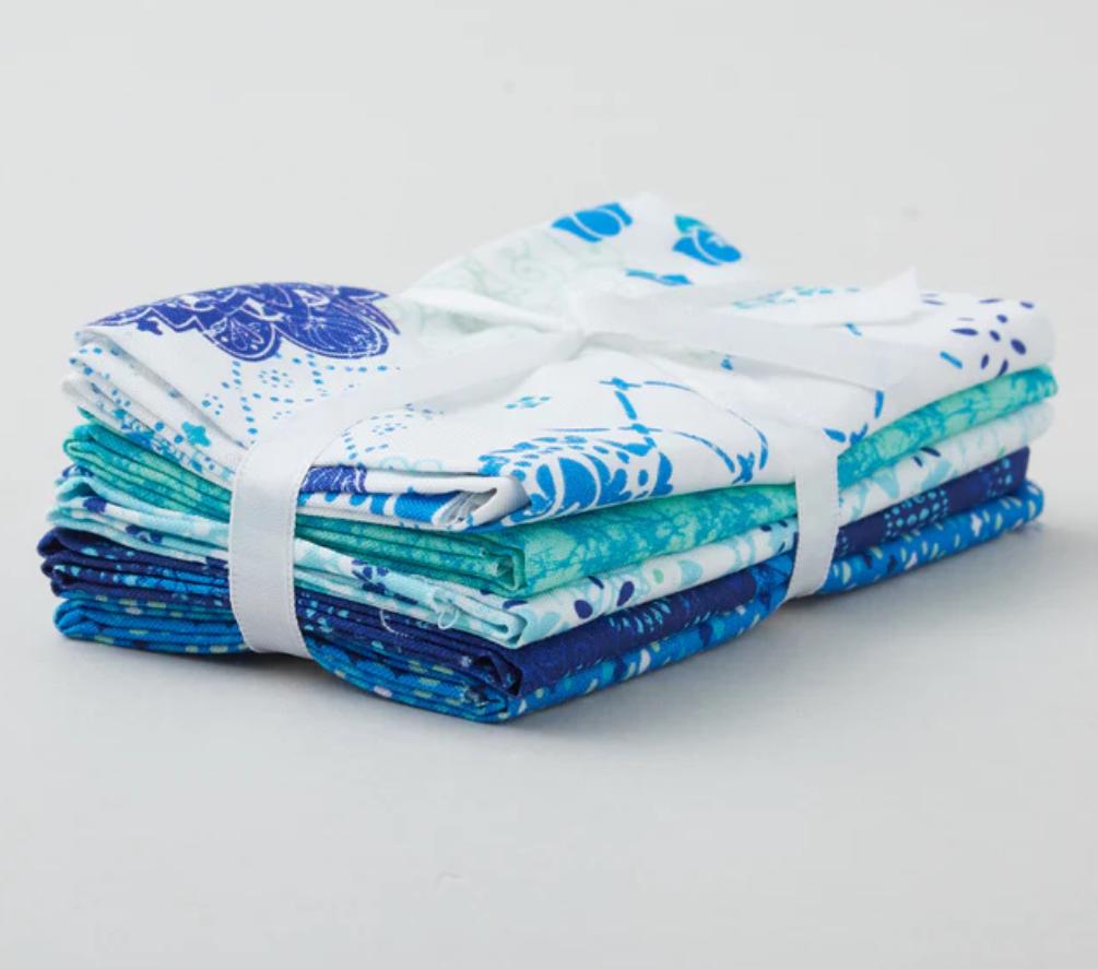 Siena Blue Fat Quarter Bundle - Fabric Additions