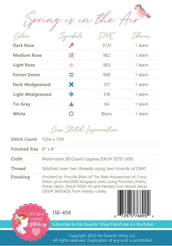 Tea Thyme Cross Stitch Pattern - It's Sew Emma