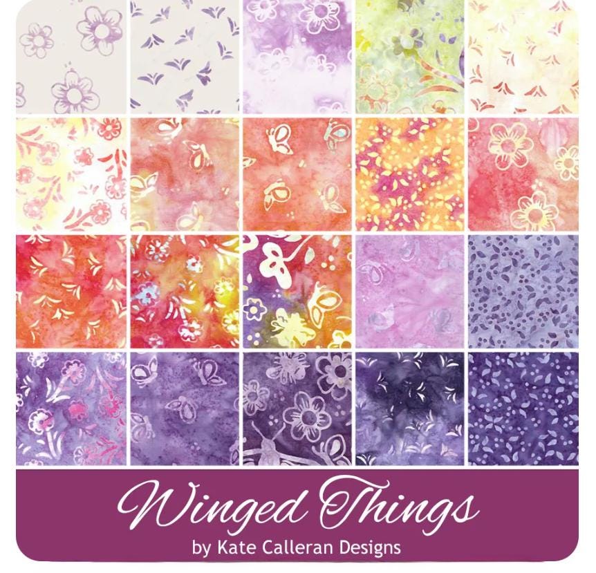Winged Things Layer Cake - Kate Calleran Designs - Island Batiks