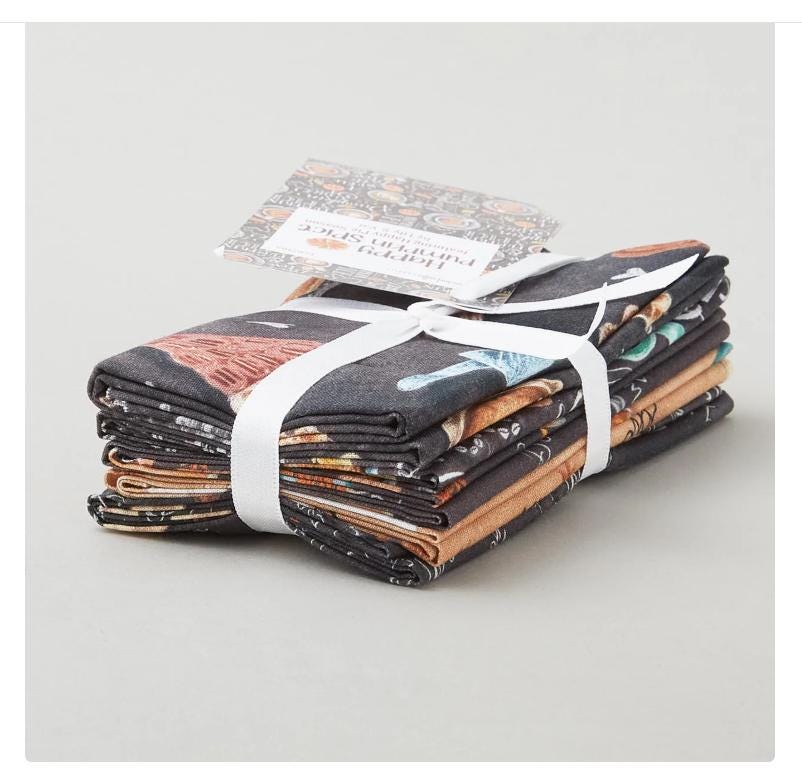 Happy Pumpkin Spice Fat Quarter Bundle 5/pkg. - Lily & Val - Michael Miller