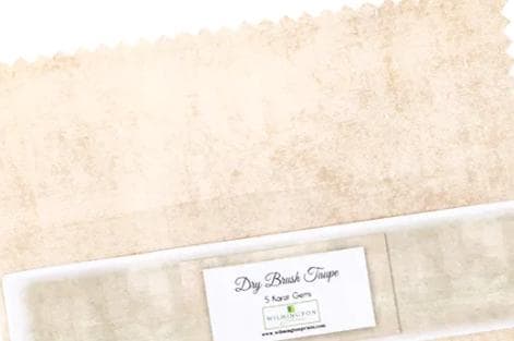 Taupe Essentials Dry Brush Charm Pack - Wilmington Prints