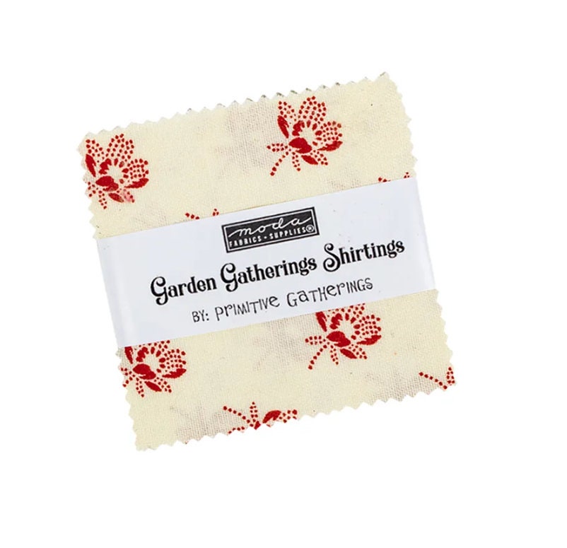Garden Gatherings Shirtings Mini Charm - Primitive Gatherings - Moda Fabrics