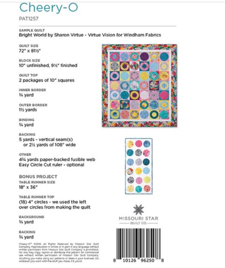 Cheery-O Quilt Pattern  - Missouri Star