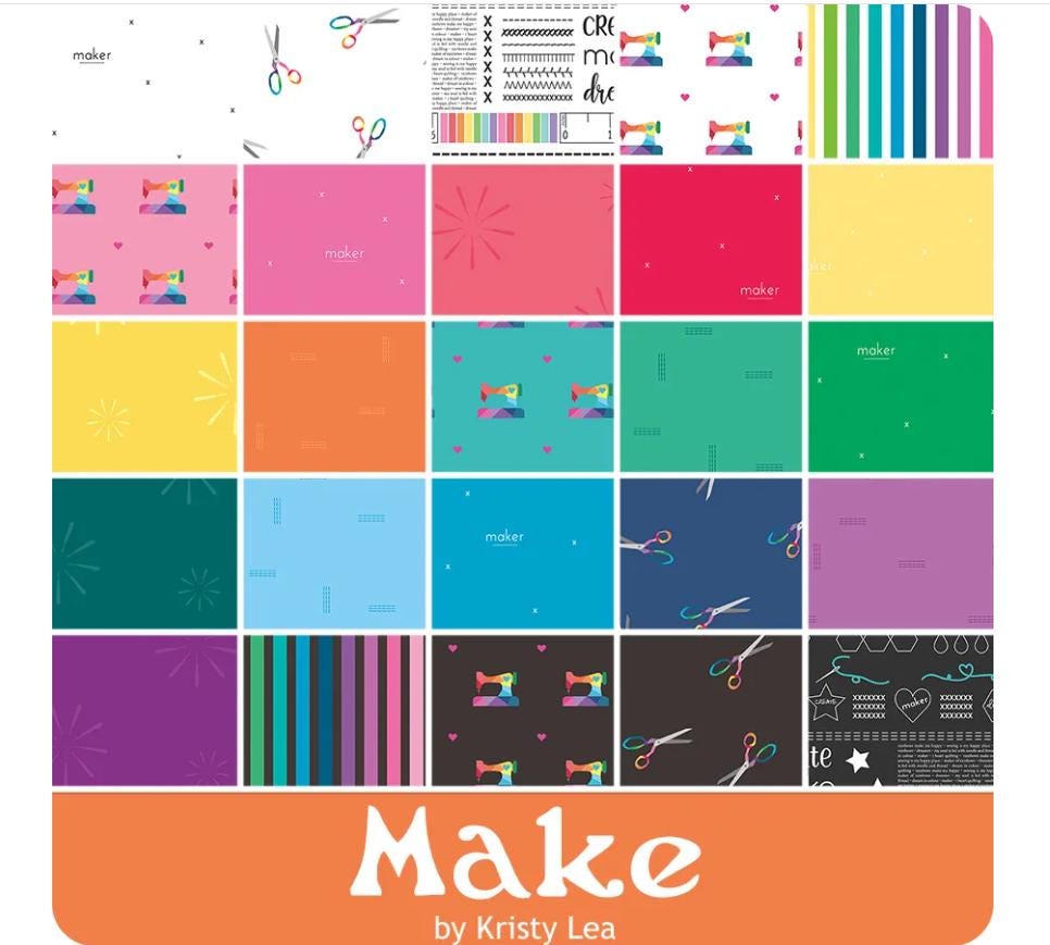 Make Charm Pack. - Kristy Lea - Riley Blake Designs