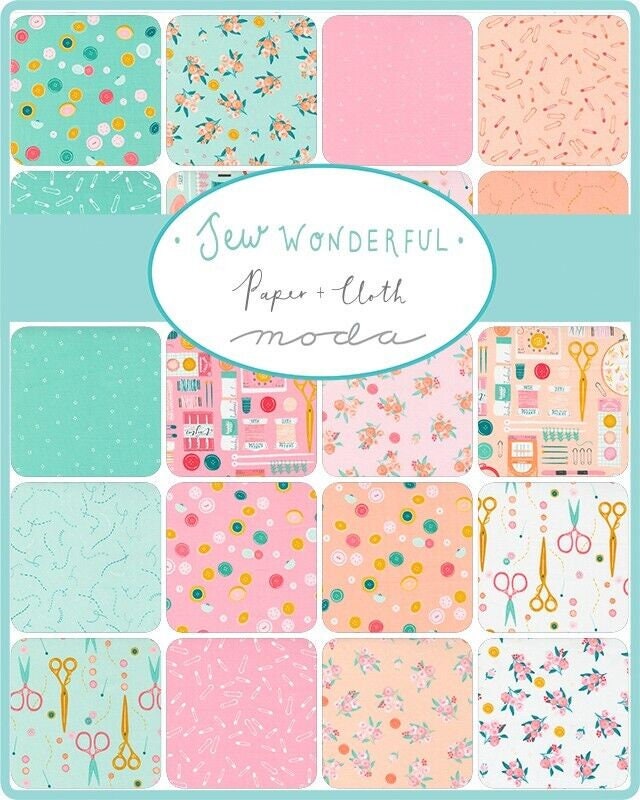Sew Wonderful Jelly Roll: 40 Moda Fabric Strips, Quilting Cotton