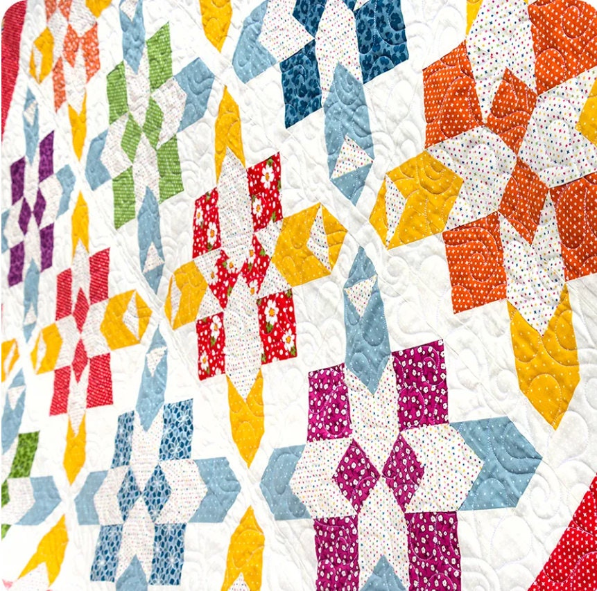 Painted Meadow Quilt Pattern - Krystal Stahl - It's Sew Emma