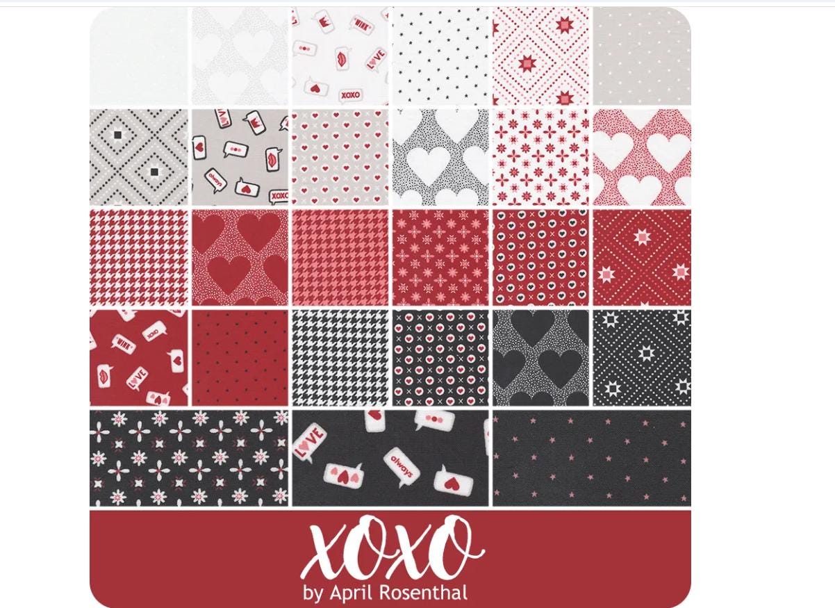 XOXO Charm Pack - April Rosenthal - Moda Fabrics