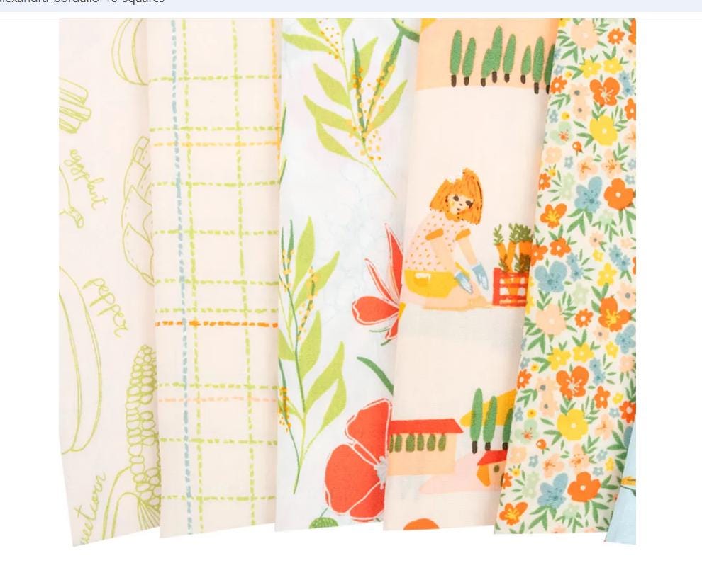 Grow and Harvest Layer Cake - Alexandra Bordallo - Art Gallery Fabrics