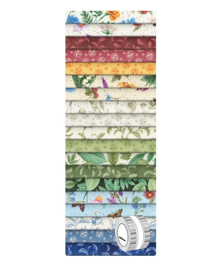 Botanical Garden Jelly Roll - Debbie Beaves - Robert Kaufman Fabrics