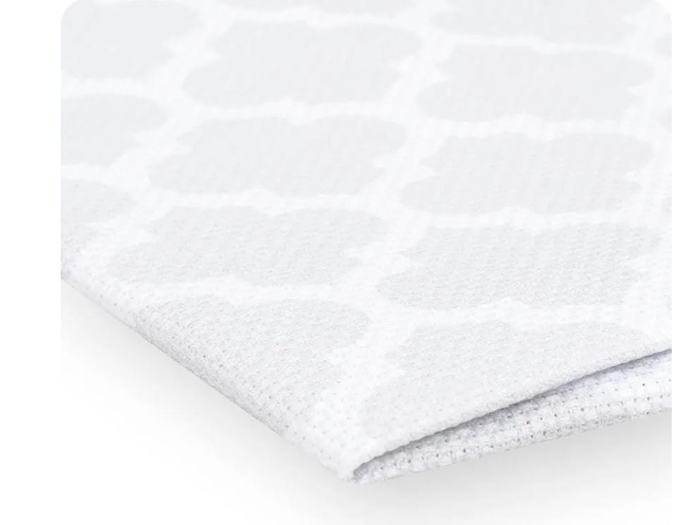 Gray Curved Tile 14 Count Aida 13" x 15" Cross Stitch Cloth - Fabric Flair