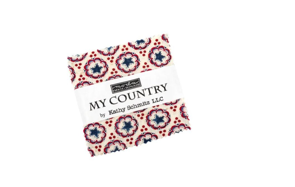 My Country Mini Charm Pack 42/pkg. - Kathy Schmitz - Moda Fabrics