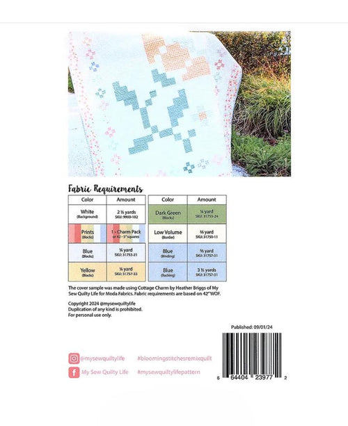 Blooming Stitches Remix Quilt Pattern  - My Sew Quilty Life