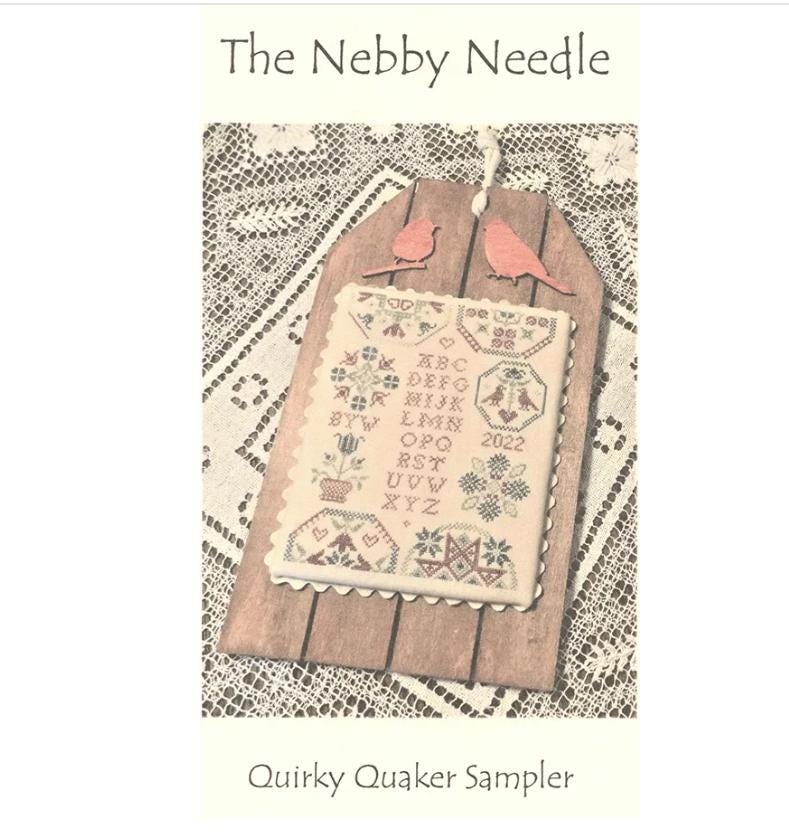 Quirky Quaker Cross Stitch Pattern - The Nebby Needle