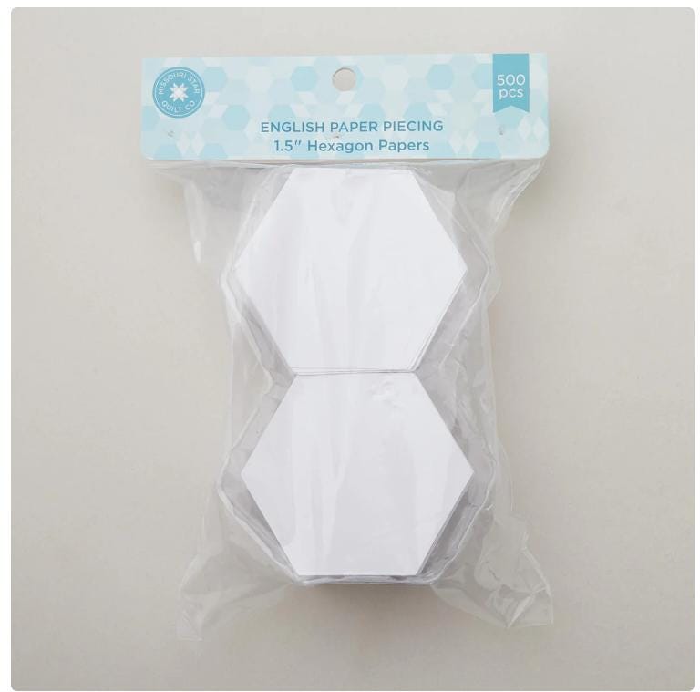 Hexagon 1.5" EEP -  500/pkg. - Missouri Star
