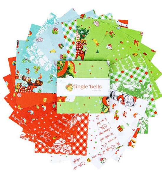 Jingle Bells Charm Pack - Lindsay Wilkes - Riley Blake Designs