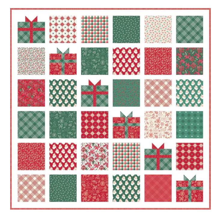Merry Little Christmas Cream 1 Yard Bundle 9/pkg. - My Minds Eye - Riley Blake Designs