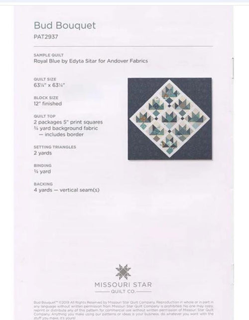 Bud Bouquet Quilt Pattern - Missouri Star