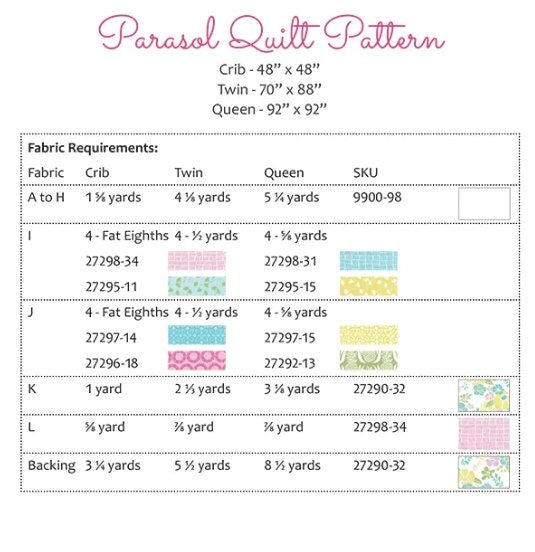 Parasol Quilt Pattern - Nova Birchfield - It's Sew Emma