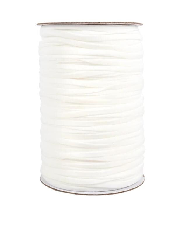 White Soft Stretch Elastic - 144 Yards - Allary
